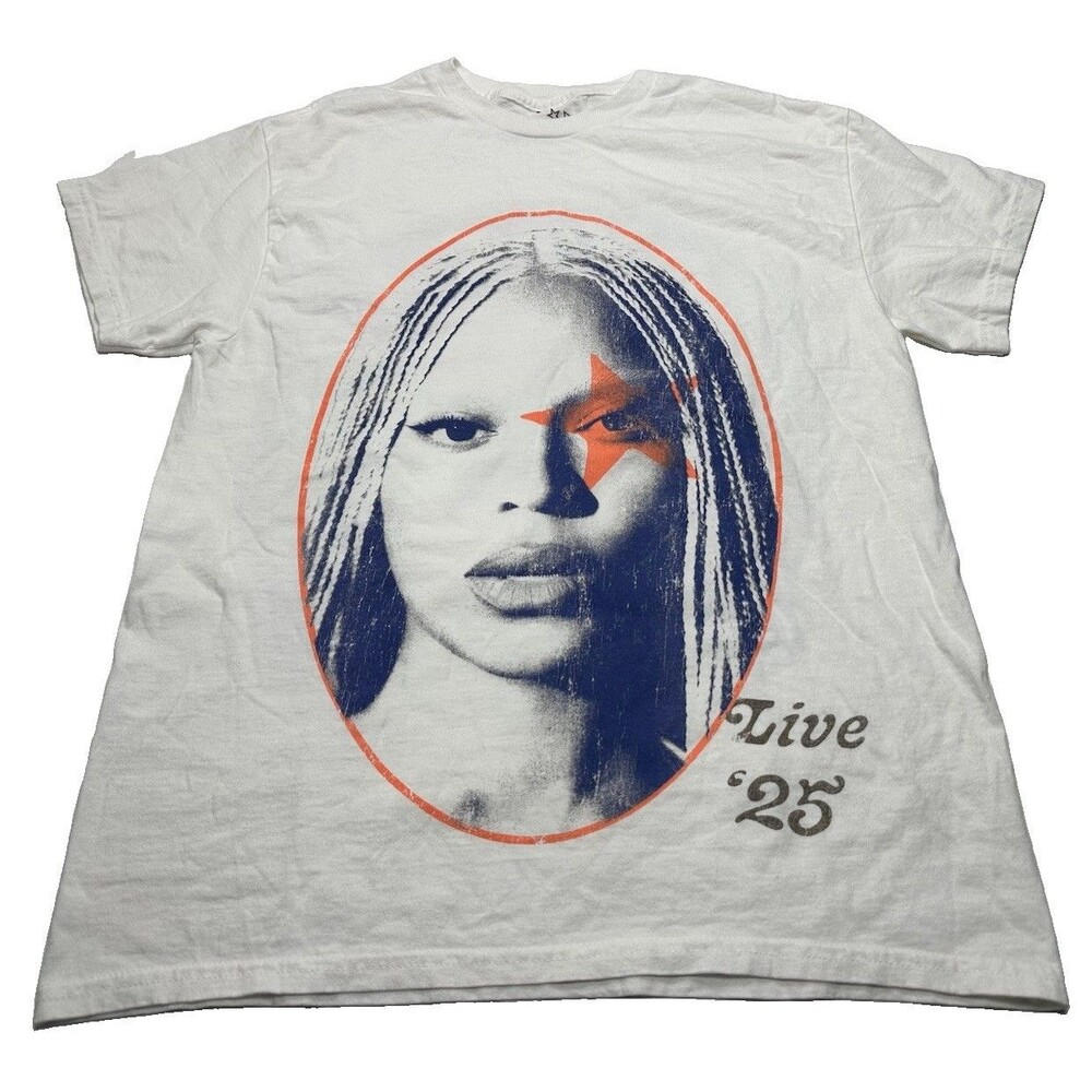 Beyonce YAYA Cowboy Carter Live '25 Tour T-Shirt Size Small White